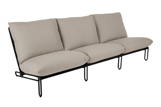 Blixt loungefåtölj Svart/Cley beige