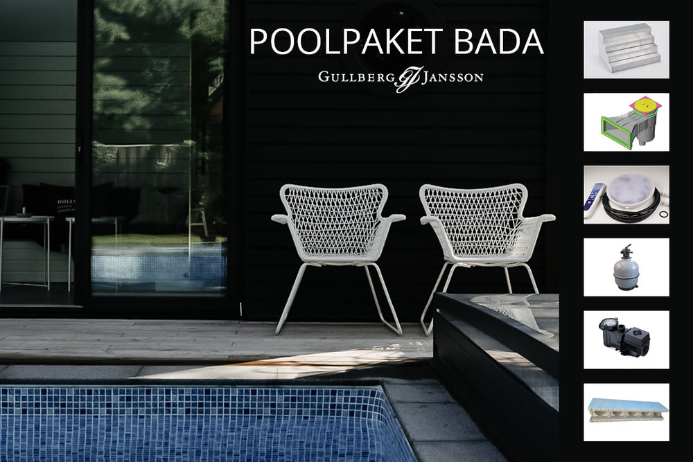 Poolpaket Bada med produktvisning