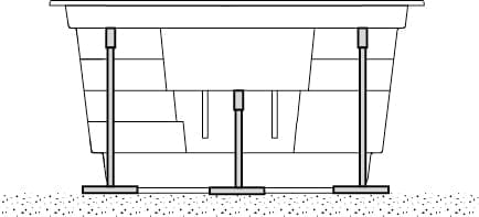 Støtteben pakke trapper Thalia 390